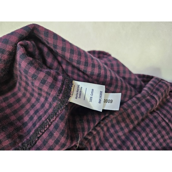 Marine Layer Men's Purple Gingham Check Seawall Button Down Shirt Large - Picture 5 of 9